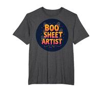 Boo Sheet Artist This is Boo Sheet Spooky Halloween Fun T-Shirt, Men's Big and Tall, Dark Heather Grey, 2X Tall