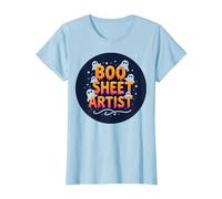 Boo Sheet Artist This is Boo Sheet Spooky Halloween Fun T-Shirt, Women, Baby Blue, L