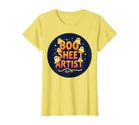 Boo Sheet Artist This is Boo Sheet Spooky Halloween Fun T-Shirt, Women, Lemon, XL