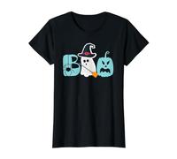 Boo Spooky Halloween Ghost Witch Value Graphic T-Shirt, Women, Black, L