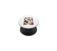 Boo Sunglasses Leopard Bow Tie Drinking Cocktail Halloween PopSockets Adhesive PopGrip