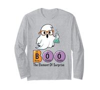 Boo The Element of Surprise Funny Chemistry Halloween Long Sleeve T-Shirt