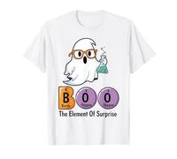 Boo The Element of Surprise Funny Chemistry Halloween T-Shirt