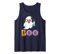 Boo The Element of Surprise Funny Chemistry Halloween Tank Top