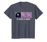 Boo The Element of Surprise Lazy DIY Halloween Costume Funny T-Shirt, Youth, Heather Blue, 3T