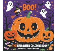 Boo! The Halloween Coloringbook: Cute Coloringbook for little Childs aged 4-8 Years - with cute Pictures + Labyrinth. Perfect as a small Gift: encourages creativity and concentration.