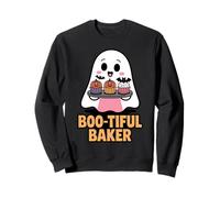 Boo-tiful Baker Girly Ghost Cupcake Halloween Sweatshirt