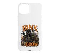 Boo-tiful Black Cats Halloween Humor Cozy Fall Spooky Kitty Case for iPhone 15 Plus