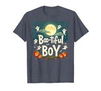 Boo-Tiful Boy: Spooky Halloween Fun for Little Ones T-Shirt, Men, Heather Blue, 6XL