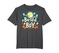 Boo-Tiful Boy: Spooky Halloween Fun for Little Ones T-Shirt, Men's Big and Tall, Dark Heather Grey, 2X Tall