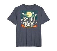Boo-Tiful Boy: Spooky Halloween Fun for Little Ones T-Shirt, Men's Big and Tall, Heather Blue, 2X Tall