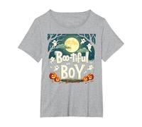 Boo-Tiful Boy: Spooky Halloween Fun for Little Ones T-Shirt, Women's Plus, Heather Grey, 2X