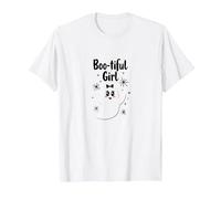 Boo-Tiful Girl: Cute Ghost for Halloween Lovers T-Shirt, Men, White, M