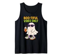 Boo-Tiful Vibes Only Ghost Halloween Cute Spooky Tee Tank Top
