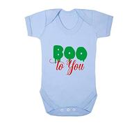 Boo to You Halloween Statement Baby Grow Vest, 3-6 Months, Pastel Blue