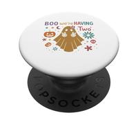 Boo we’re Having Two Ghost Halloween Funny PopSockets Adhesive PopGrip