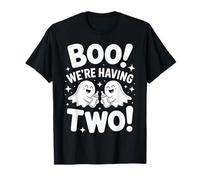 Boo We’Re Having Two Ghost Twins Halloween Funny T-Shirt