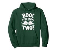 Boo we’re having two ghost twins halloween reveal funny Pullover Hoodie, Adult Unisex, Dark Green, Medium