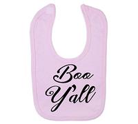 Boo Y’All Statement Halloween Cotton Baby bib - Pastel Pink
