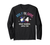 Boo-y Or Ghoul Great Grandpa Loves You Gender Reveal Party Long Sleeve T-Shirt