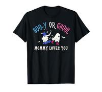 Boo-y Or Ghoul Mommy Loves You Halloween Funny Gender Reveal T-Shirt