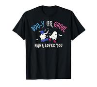 Boo-y Or Ghoul Nana Loves You Halloween Funny Gender Reveal T-Shirt