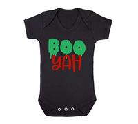 Boo Yah Halloween Statement Baby Grow Vest, 3-6 Months, Black