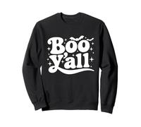 Boo Y'all Southern Retro Halloween Quote Saying Bats Gift Sweatshirt