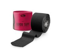 Boob Tape No1 | Chest Tape (5 cm x 5 m) | Adhesive Bra with Nipple Cover | Backless Strapless Bra | Waterproof and Breathable Boobtape | for Perfect Support of Your Breasts | Black