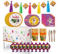 Booba Cartoon Official Birthday Party In A Box 82pc Set Decorating Kit Napkins