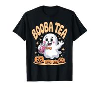 Booba Tea Ghost Halloween Bubble Tea Costume T-Shirt