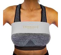 Booband Boobuddy Breast Support Band - High Impact Sports Bra Alternative Running Accessory for Women - Shock Absorbing Compression for Zero Bounce, Prevent Injury, Improve Posture, Grey, Medium