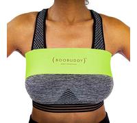 Booband Boobuddy Breast Support Band - High Impact Sports Bra Alternative Running Accessory for Women - Shock Absorbing Compression for Zero Bounce, Prevent Injury, Improve Posture, Green, Medium