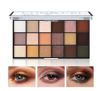 Boobeen 18 Colour Matte Shimmering Eyeshadow, Creamy Powdery Nude Eyeshadow Palette, Highly Pigmented Makeup Palette, Lightens and Contours the Eye, Create a Neutral Look