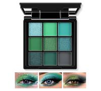 Boobeen 9 Colors Eyeshadow Palette Matte and Shimmer Makeup, Highly Pigmented Creamy Eye Shadow Powder, Create a Bright Eyeshadow Look, Long Wearing