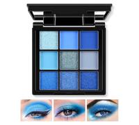 Boobeen 9 Colors Eyeshadow Palette Matte and Shimmer Makeup, Highly Pigmented Creamy Eye Shadow Powder, Create a Bright Eyeshadow Look, Long Wearing