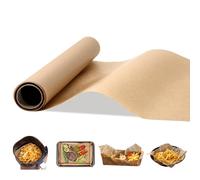 Boobeen Baking Safe Oil Absorbent Paper, Non-Stick Oil Absorbent Paper for Kitchen High Temperature Resistant 30cm x 10m Roll, Designed for Easy Use