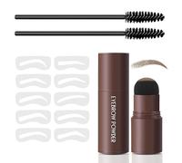 Boobeen Brow Stencil Kit, Eyebrow Stamp Stencil Kit with Sponge Applicator, Long-Lasting Nature Eye Brow Powder, Eyebrow Contour Kits for Beginners