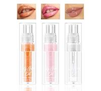 Boobeen Color Changing Lip Glow Oil Set, Shimmer Lip Gloss Oil Hydrating Dry Cracked Lips, High Shine Lip Oil Moisturizer for Lip Care, 3PCS