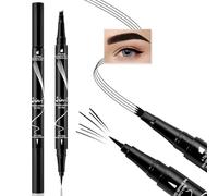 Boobeen Eyebrow Pen-2 in 1 Dual-Ended Microblading Eye Brow Pencils, Multifork Liquid Eyebrow Liner, Create 3D Natural-Looking Brows, Stay on All Day