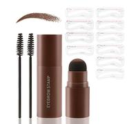 Boobeen Eyebrow Stamp, Eyebrow Stamp Stencil Shaping Kit, Eye Brow Filler Powder Long Lasting, Eyebrow Definer Makeup for Natural Brow