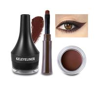 Boobeen Eyeliner Waterproof Gel Eyeliner Smudge-proof Eye Liner Gel Makeup Eye Makeup Set Long-lasting For All Day Easy to Apply (Brown)