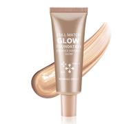 Boobeen Liquid Foundation Makeup, Waterproof Dewy Foundation With Slight Shimmer, Illuminator Highlighter, Luminous Silk Foundation To Enhance Skin Natural Glow