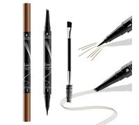 Boobeen Microblading Eyebrow Pen, Waterproof Eyebrow Pencil With Brush, 2 In 1 Precision Brow Pencil With Hair Like Strokes To Create Natural Eyebrow Makeup