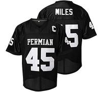Boobie Miles Jersey, 45 Permian Friday Night Lights Football Jersey White Black S-XXXL, 45 Black, Large