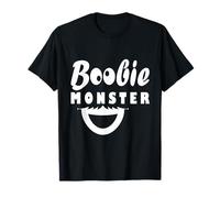Boobie Monster Breast Feeding Funny Design T-Shirt