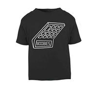 Boobies Retro Calculator Upside Down Spelling 5318008 Short Sleeve Cotton Kids t Shirt, 2-3 Years, Black