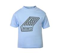 Boobies Retro Calculator Upside Down Spelling 5318008 Short Sleeve Cotton Kids t Shirt, 2-3 Years, Pastel Blue