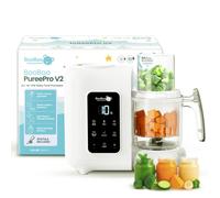 BooBoo PuréePro 5 in 1 Baby Food Maker, Multifunctional Puree Blender Processor, Auto Cooking & Grinding Chopper, Includes Steamer, Bottle Warmer, S