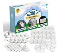 Booboo X38 Pack Magnet Child Safety Baby Proofing Kit X8 Magnetic Cupboard Locks, X10 Corner Guards, X20 Plug Socket Protectors